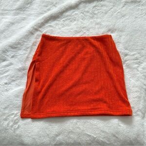 Outcast Clothing Bright Orange Mini Skirt